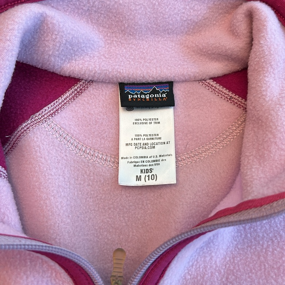 Patagonia Two-Tone Pink Fleece Jacket